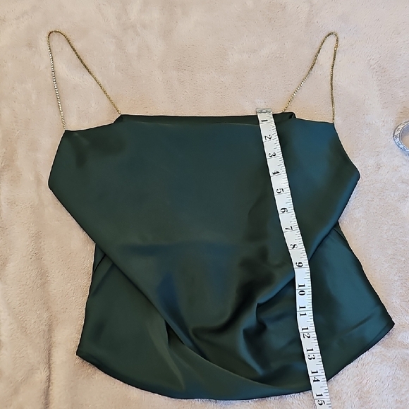 House of Harlow 1960 Dark Green with Chain Straps Size XS - Picture 8 of 10